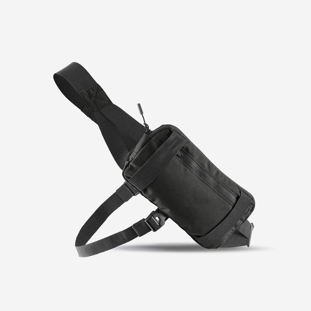 Sac running 2 positions Homme Femme- KIPRUN 0,5 L noir