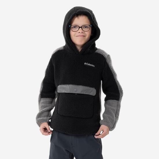 Polaire de randonnée - Columbia Hoodie Sherpa Noire - Enfant 7-15 ans
