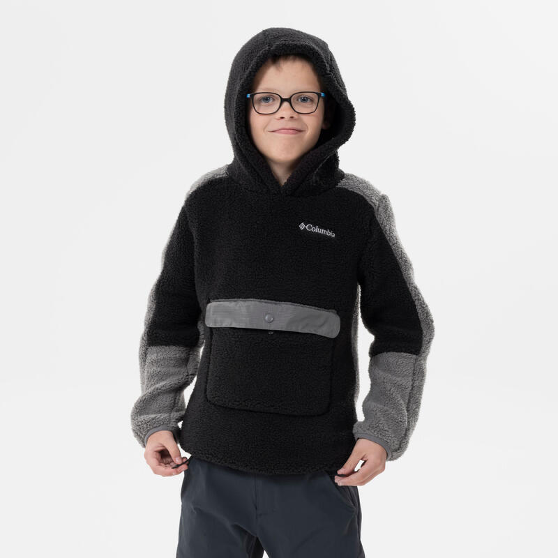 Polar de caminhada - Columbia Hoodie Sherpa Preto - Criança 7-15 anos