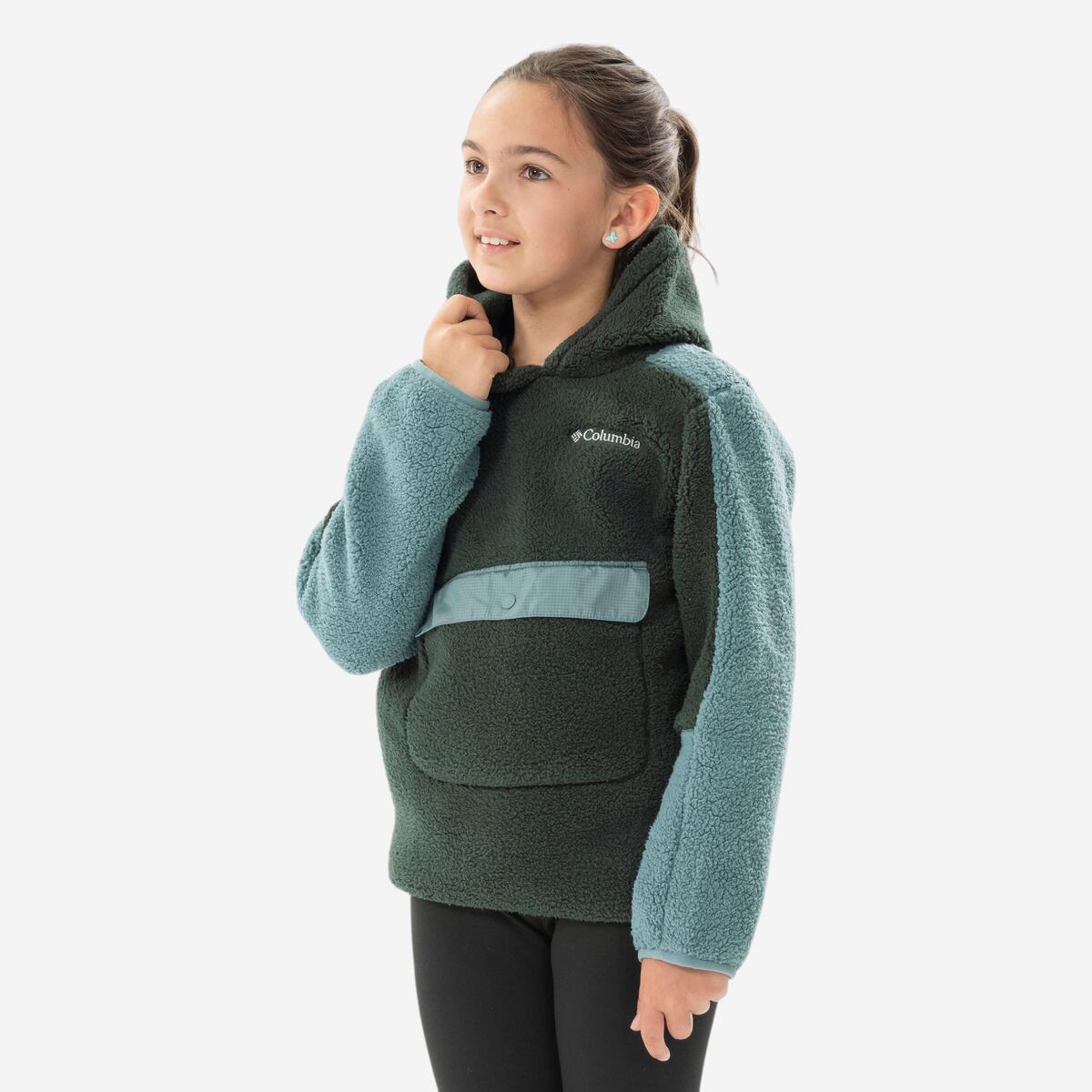 Polaire de randonnée - Columbia Hoodie Sherpa Verte - Enfant 7-15 ans
