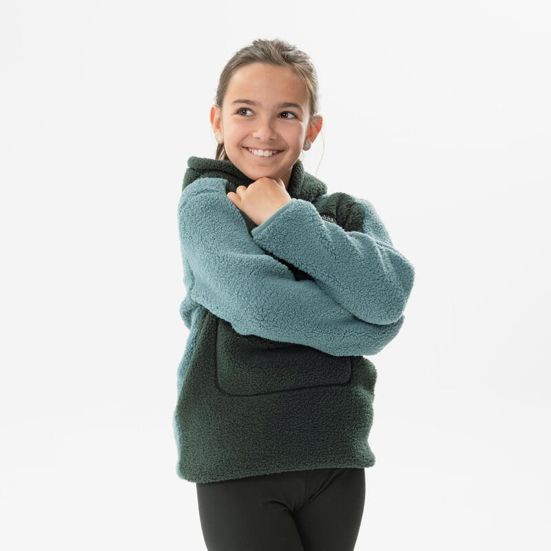 Polar de caminhada - Columbia Hoodie Sherpa Verde - Criança 7-15 anos