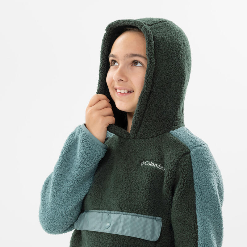 Polar de caminhada - Columbia Hoodie Sherpa Verde - Criança 7-15 anos