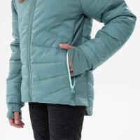 Kids’ warm, padded hiking jacket - 7-15 years - MH500 - Green