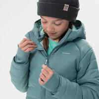 Kids’ warm, padded hiking jacket - 7-15 years - MH500 - Green