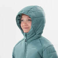 Kids’ warm, padded hiking jacket - 7-15 years - MH500 - Green