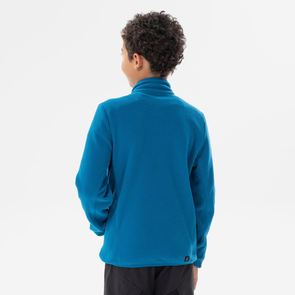 Fleecejacke Bergwandern MH150 Kinder Gr. 122–170 blau