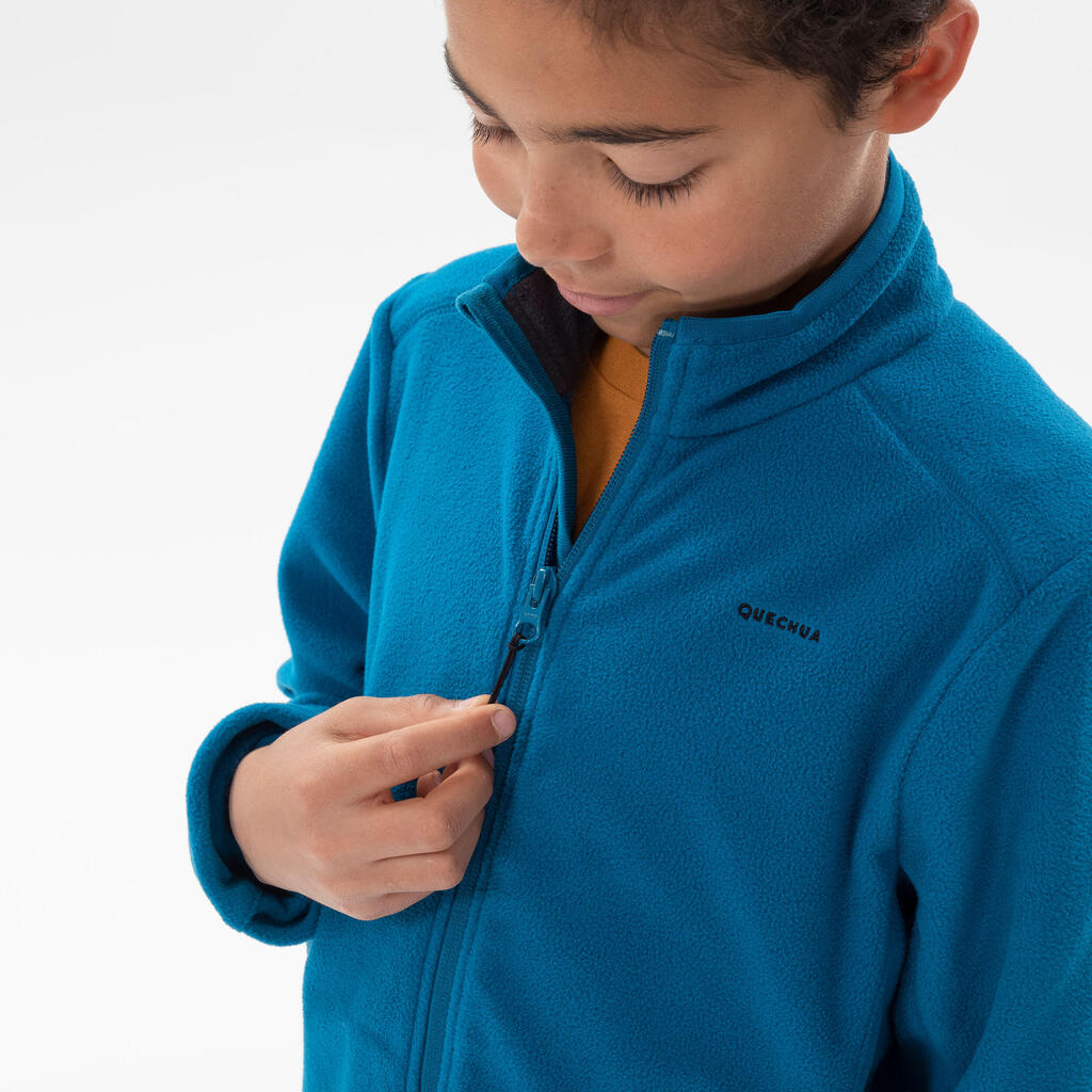 Fleecejacke Bergwandern MH150 Kinder Gr. 122–170 blau