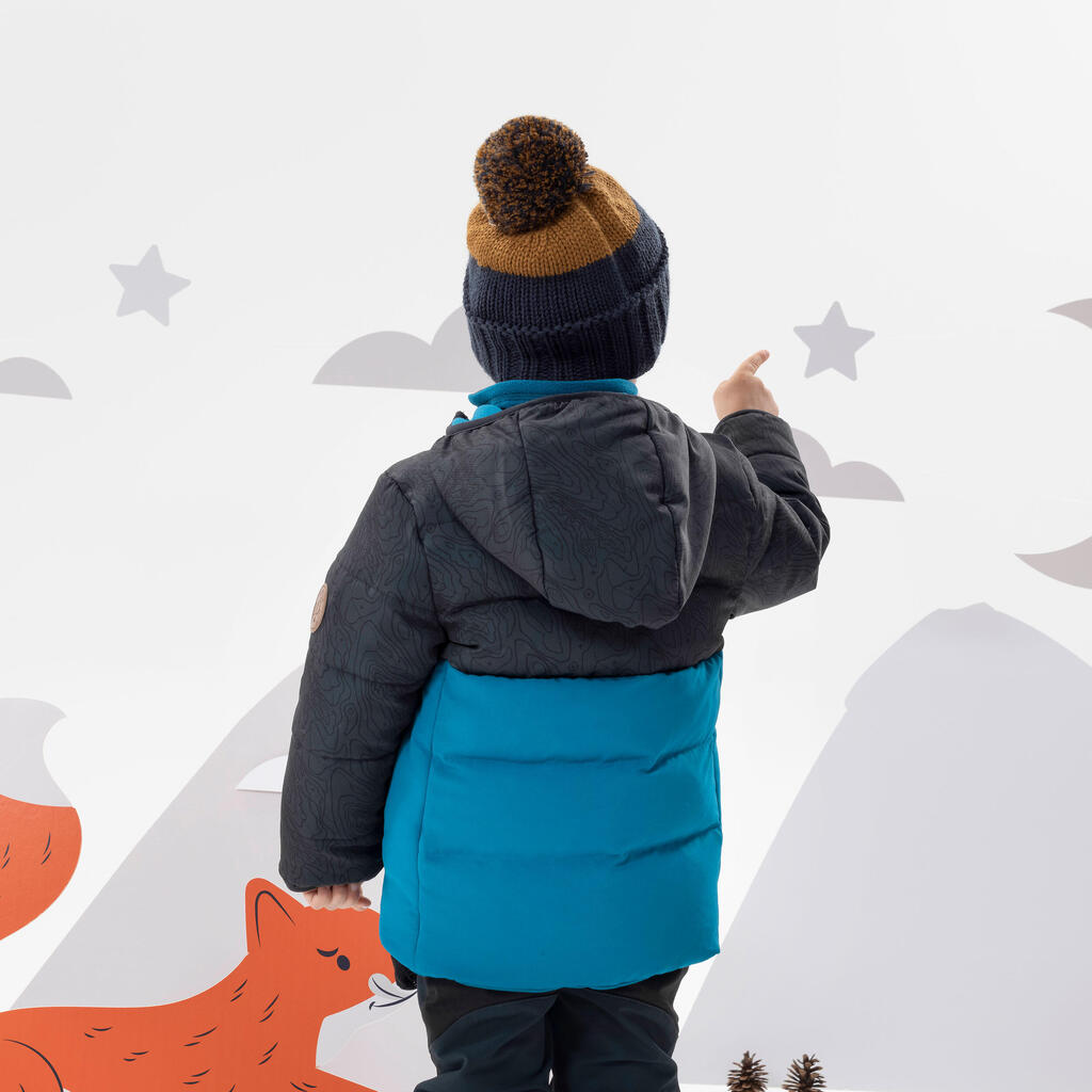 Wattierte Winterjacke Kinder Gr. 92–116 Wandern - X-Warm 