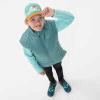 KIDS’ PADDED HIKING JACKET - HYBRID AGED 7-15 - PASTEL GREEN