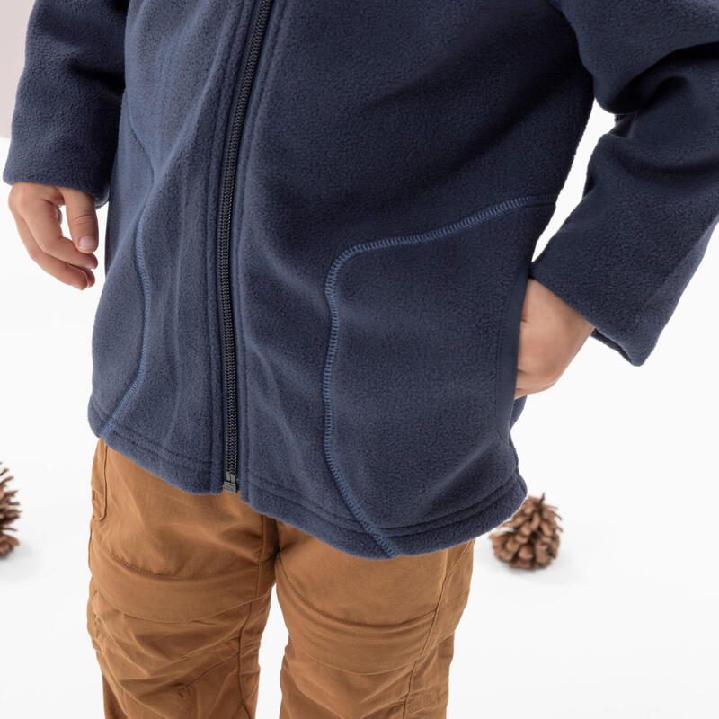 Fleece jas voor wandelen kinderen 2-6 jaar MH150 blauw