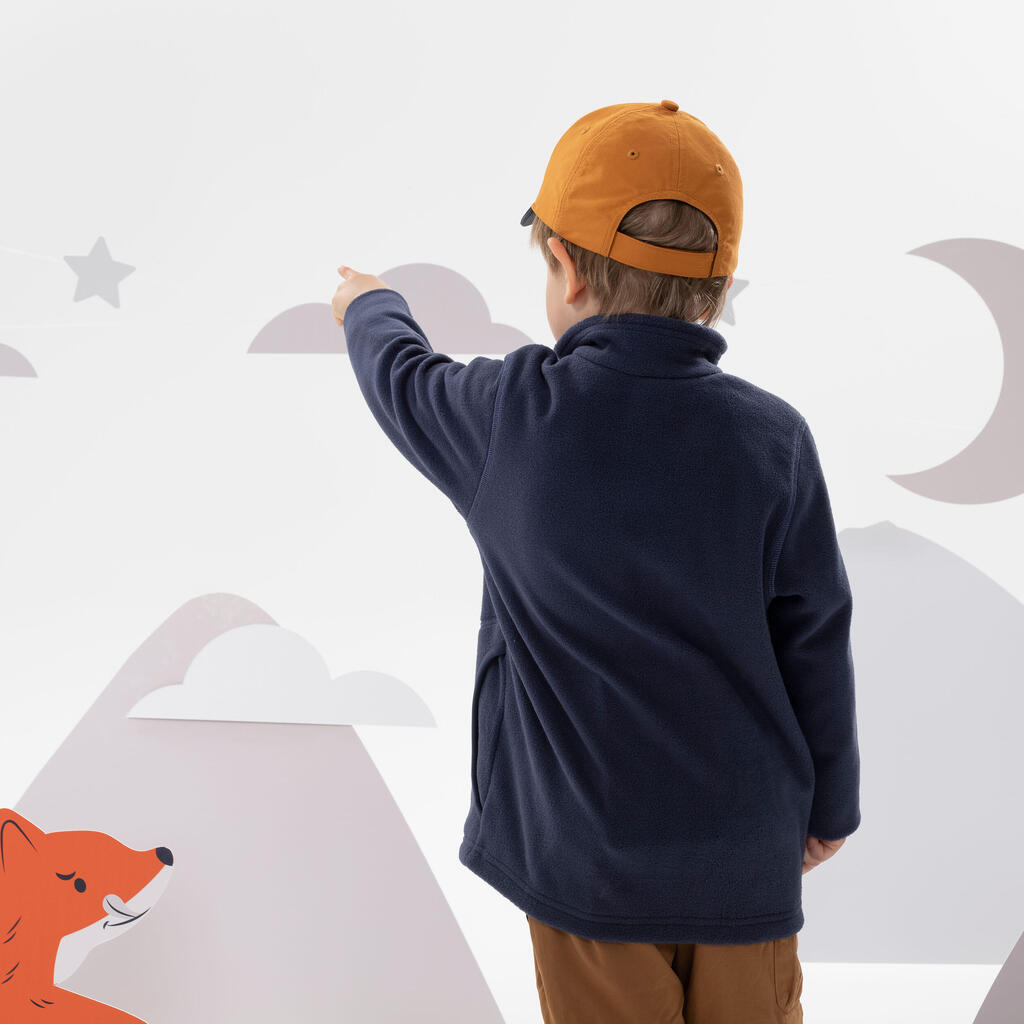 Veste polaire de randonnée - MH150 bleue - enfant 2-6 ans