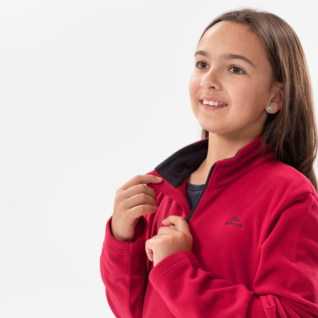 Fleece πεζοπορίας για παιδιά 7-15 ετών MH100 - Ροζ