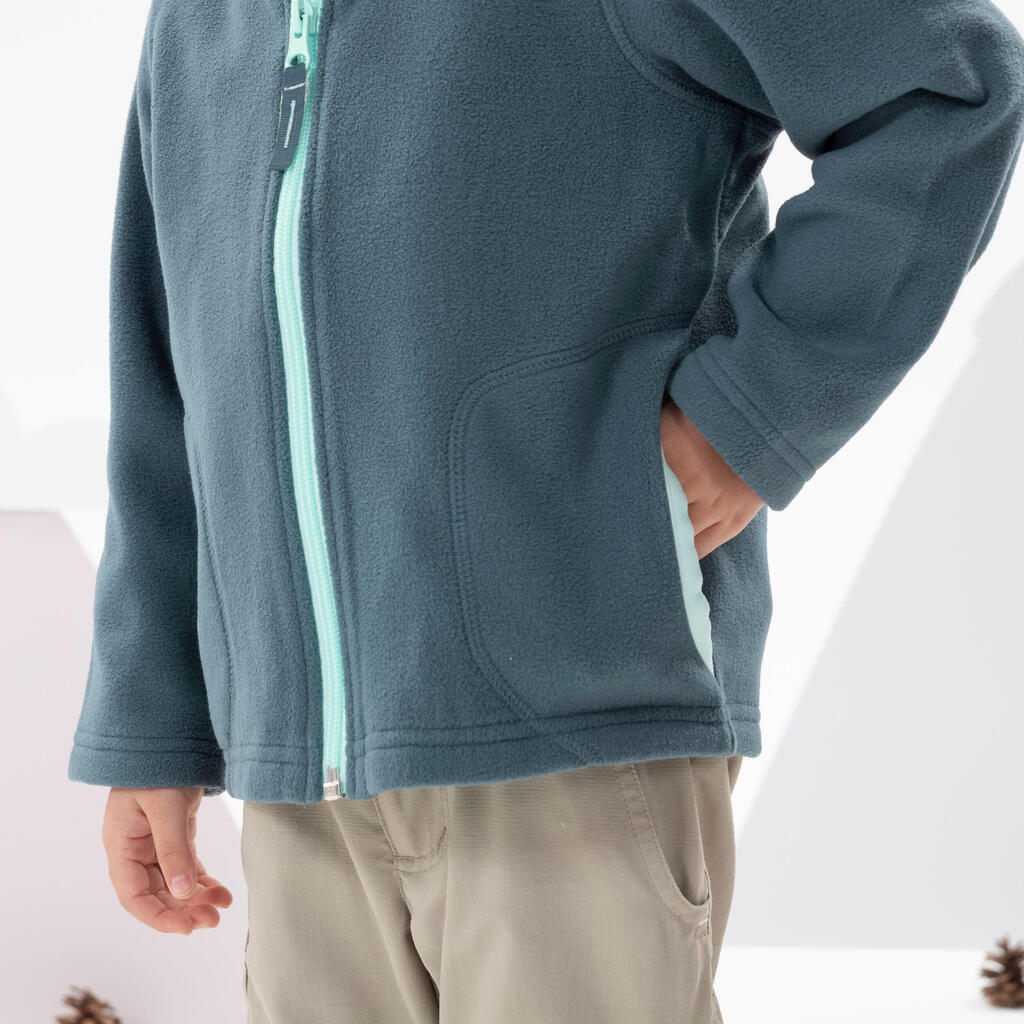 Veste polaire de randonnée - MH150 grise - enfant 2-6 ans