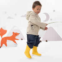 Kids’ Sherpa Fleece Jacket NH500 - 2-6 years - Beige