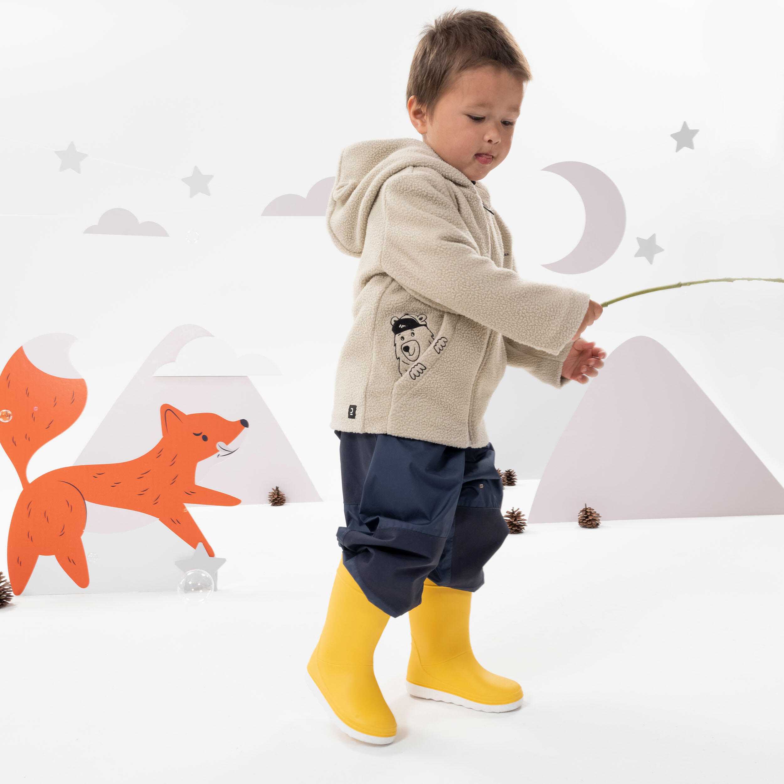 Veste de randonnée en polaire moutonné enfant, NH 500 Âge 2-6 ans - QUECHUA