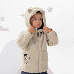 Veste polaire de randonnée - MH500 KID beige - enfant 2-6 ans