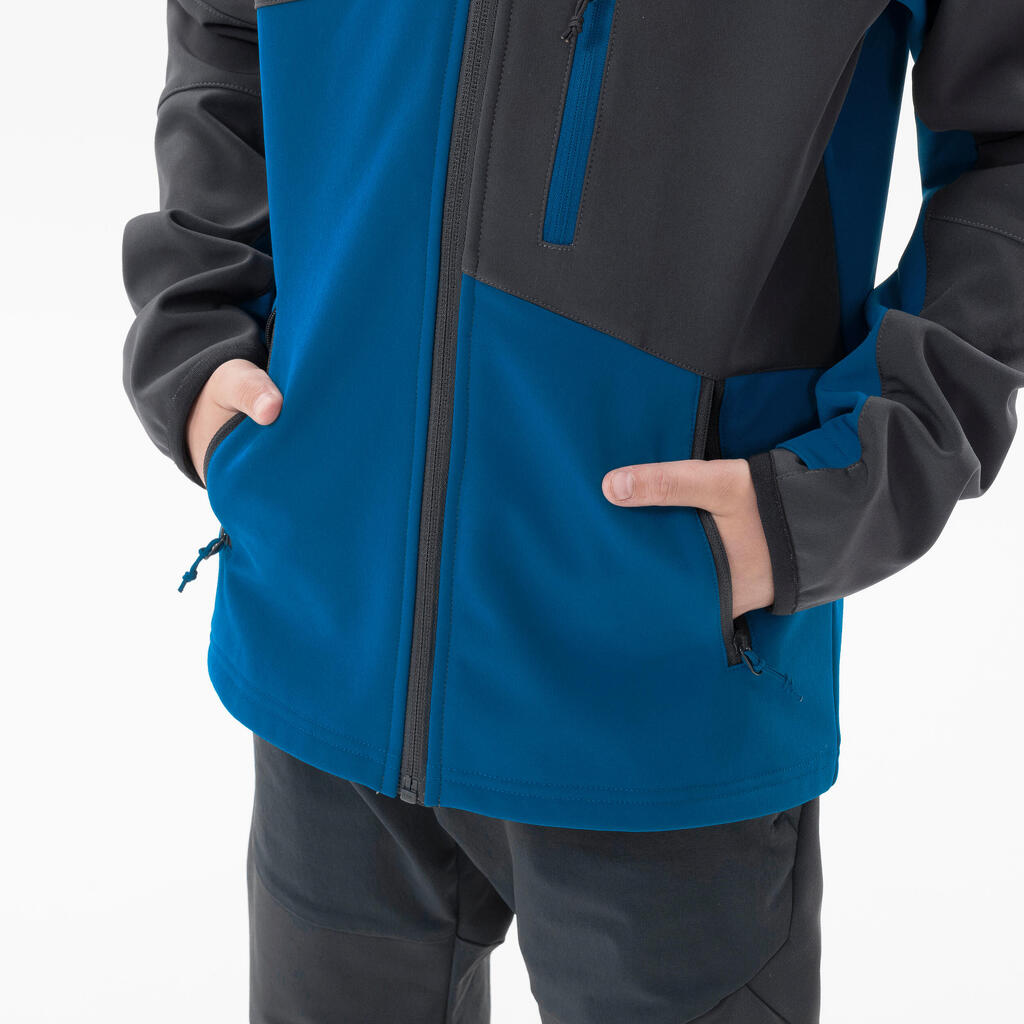 Jakna za planinarenje MH550 SOFTSHELL za dečake od 7 do 15 godina