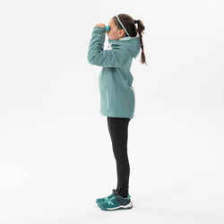 VESTE SOFTSHELL RANDONNEE - MH550 VERT PASTEL - ENFANT 7-15 ANS