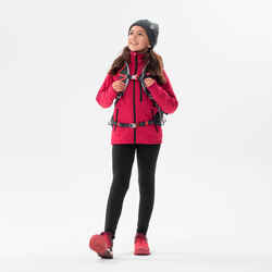 VESTE SOFTSHELL RANDONNEE - MH550 FRAMBOISE - ENFANT 7-15 ANS