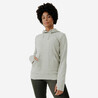 500 women's warm running hoodie - khaki