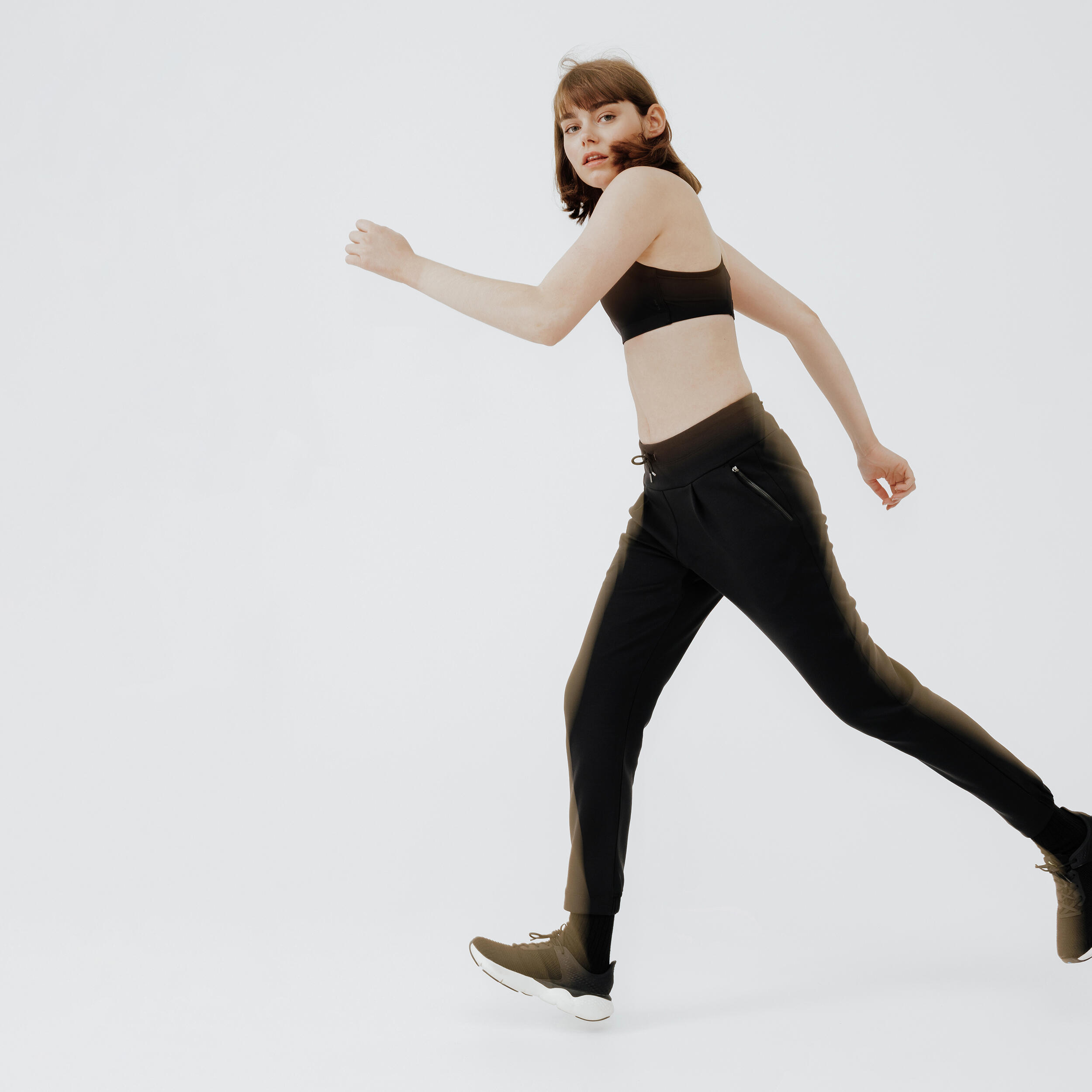 Pantalon de running chaud femme Jogging 500 noir Decathlon