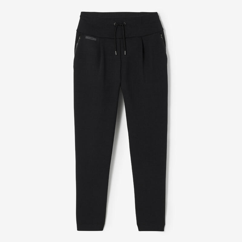 Pantalón jogger de running cálido mujer Jogging 500 negro