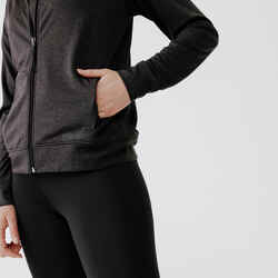 Women's breathable running jacket Dry - black