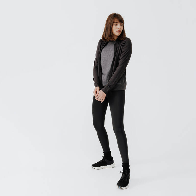 Women's breathable running jacket Dry - black