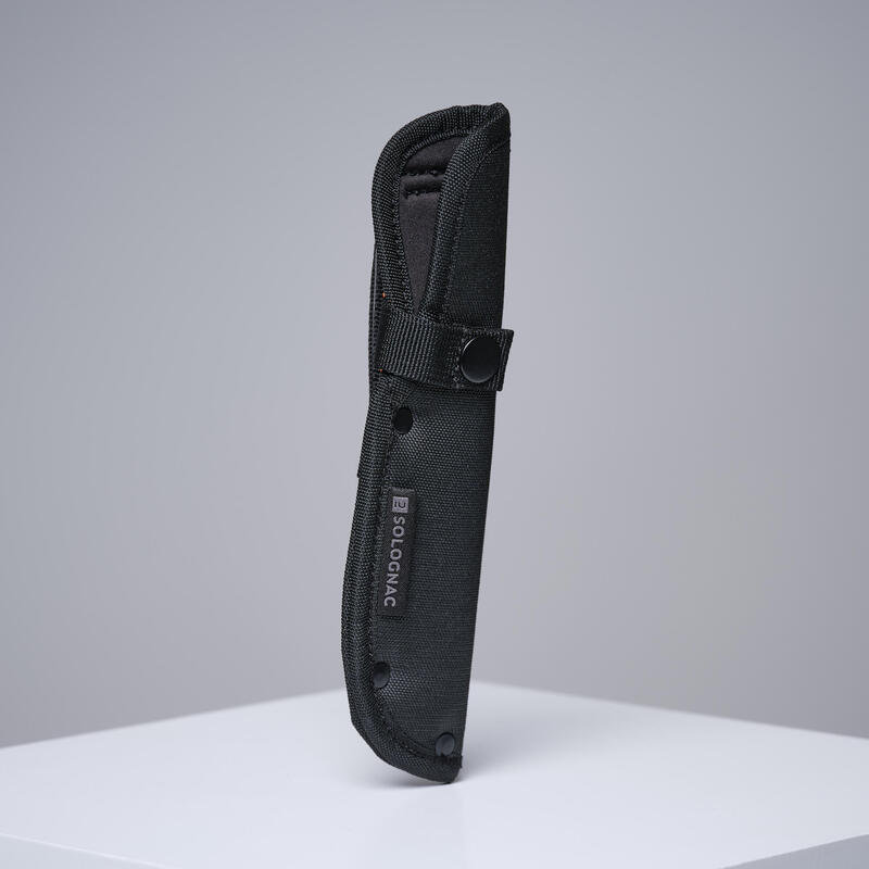 Funda Cuchillo Navaja Caza Hoja Fija Solognac Sika 90 Negro