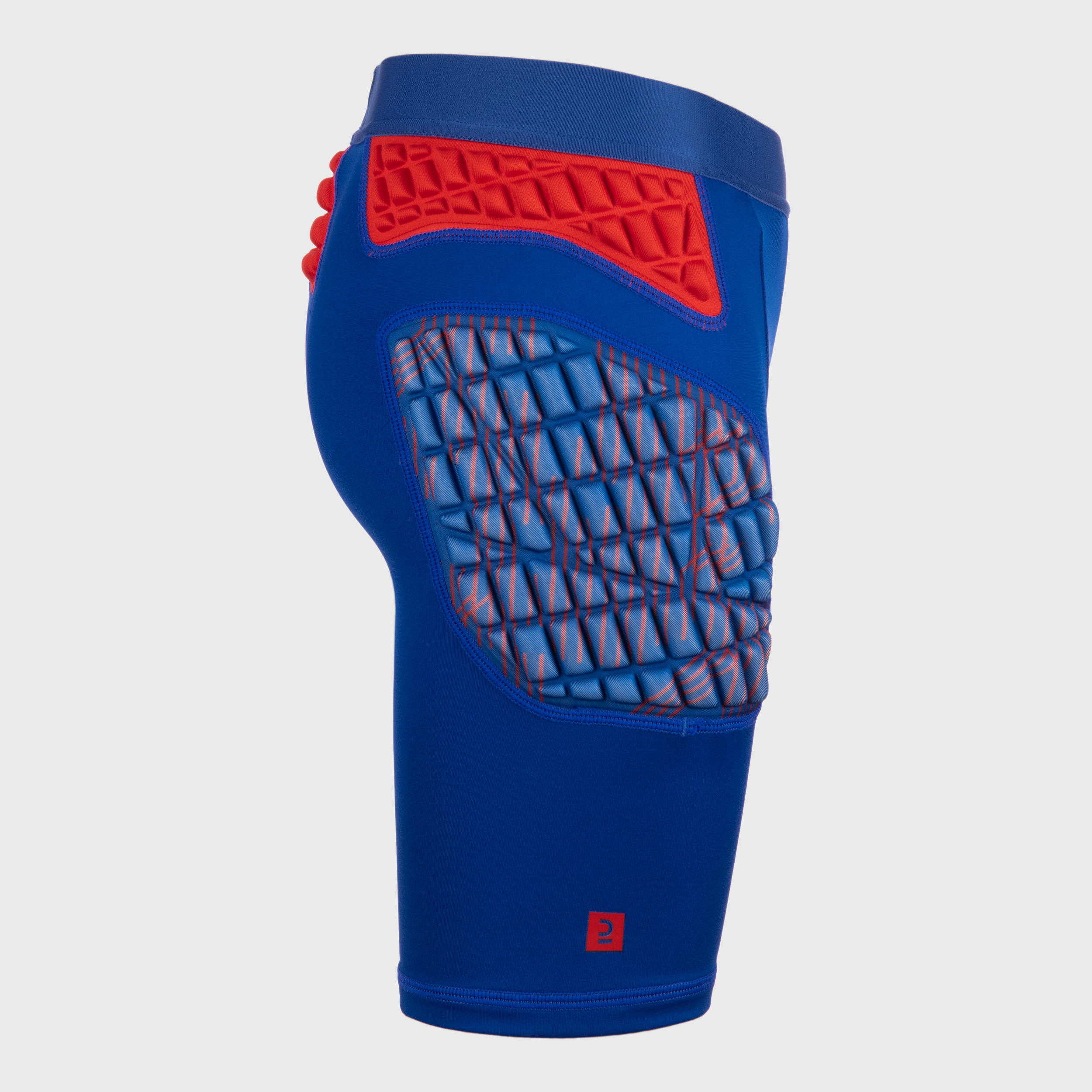 Kids' Protective Rugby Undershorts R500 - Blue/Red 3/7