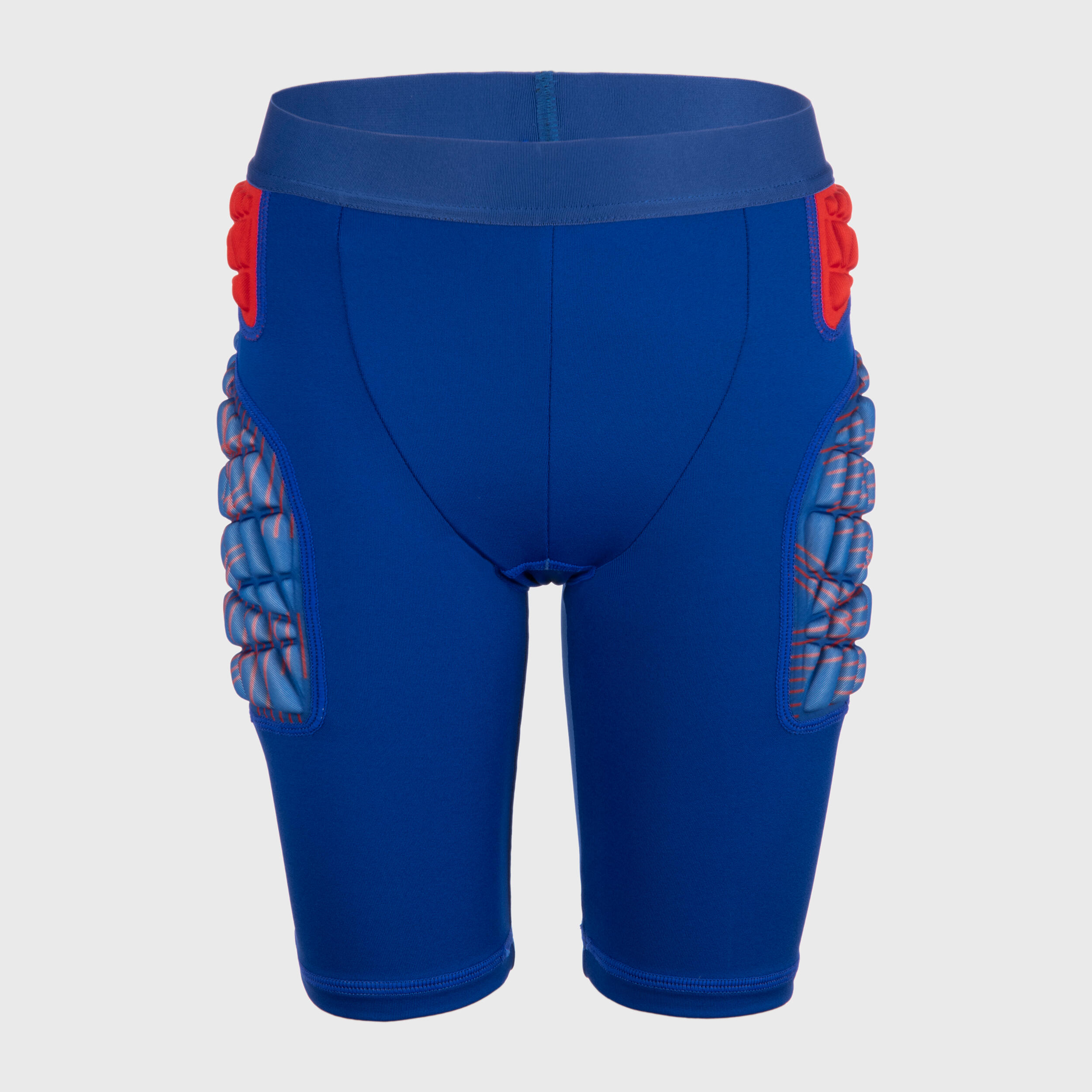 Kids' Protective Rugby Undershorts R500 - Blue/Red 2/7
