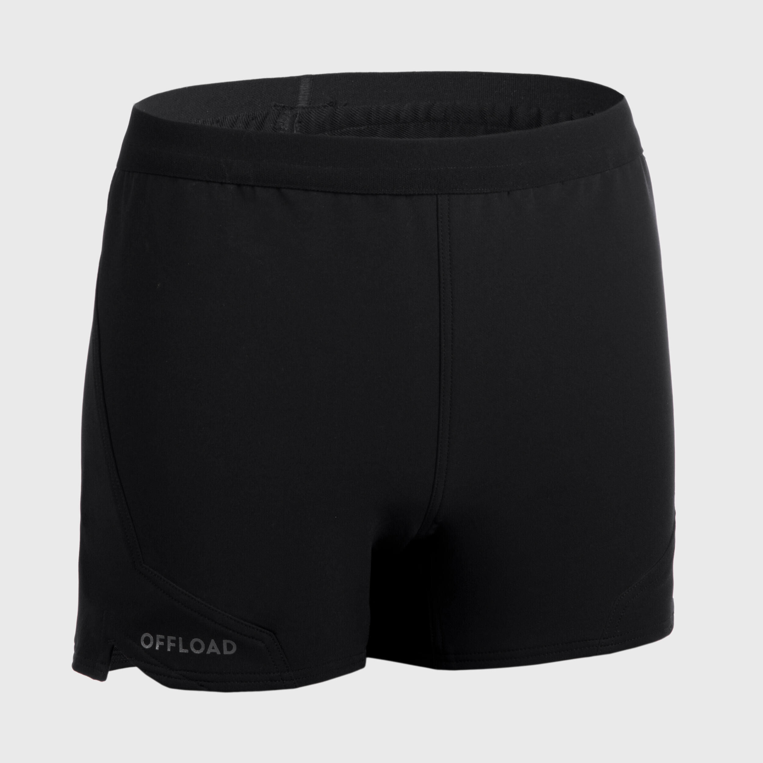 OFFLOAD Kids' Rugby Shorts R500 - Black