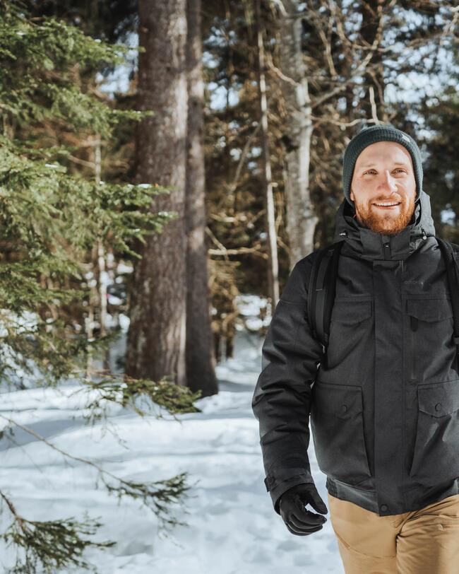 Chaqueta de invierno impermeable de senderismo Hombre SH500 -10 °C