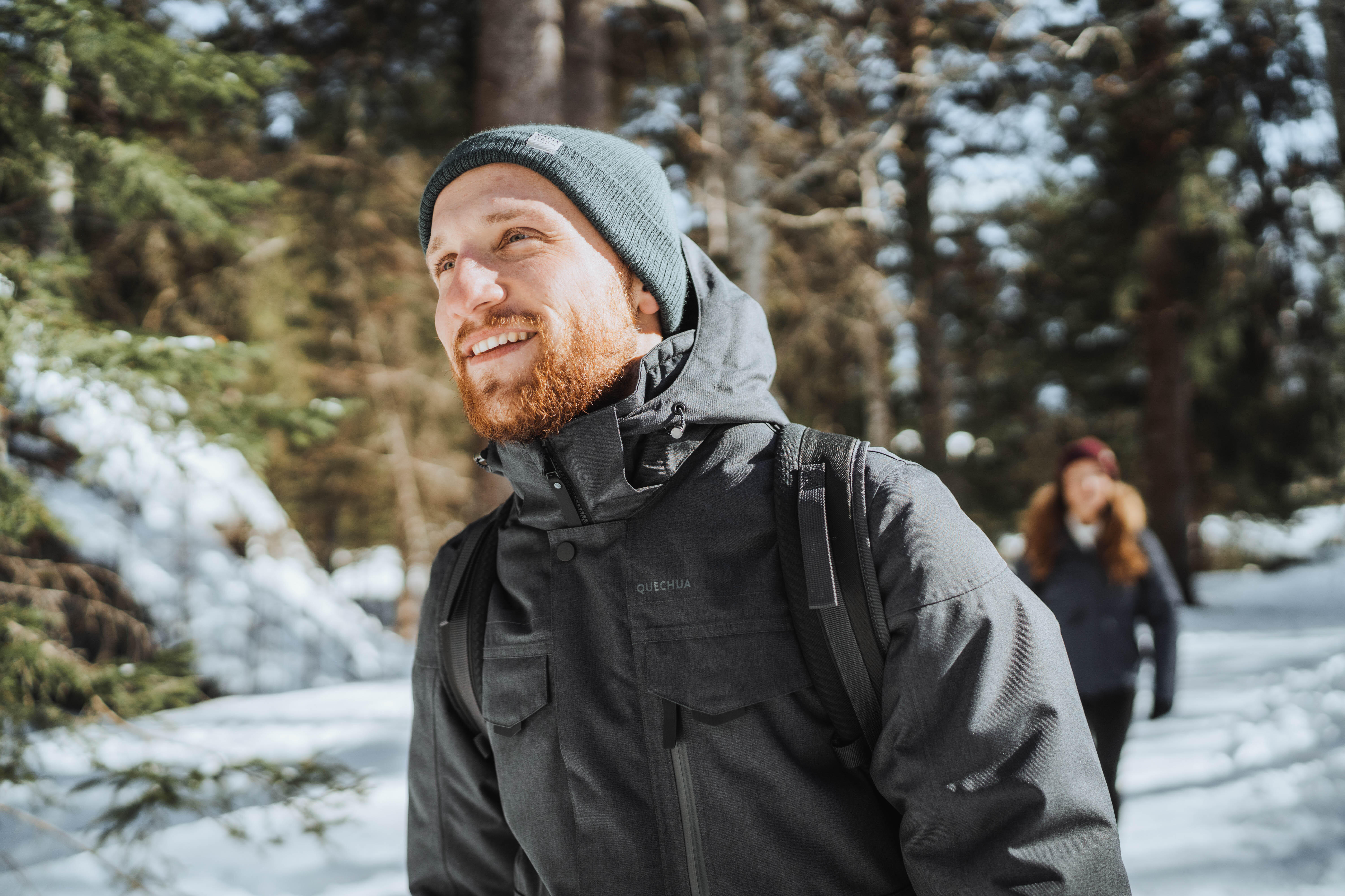 Men's Winter Hiking Jacket - SH 500 Black - black - Quechua - Decathlon