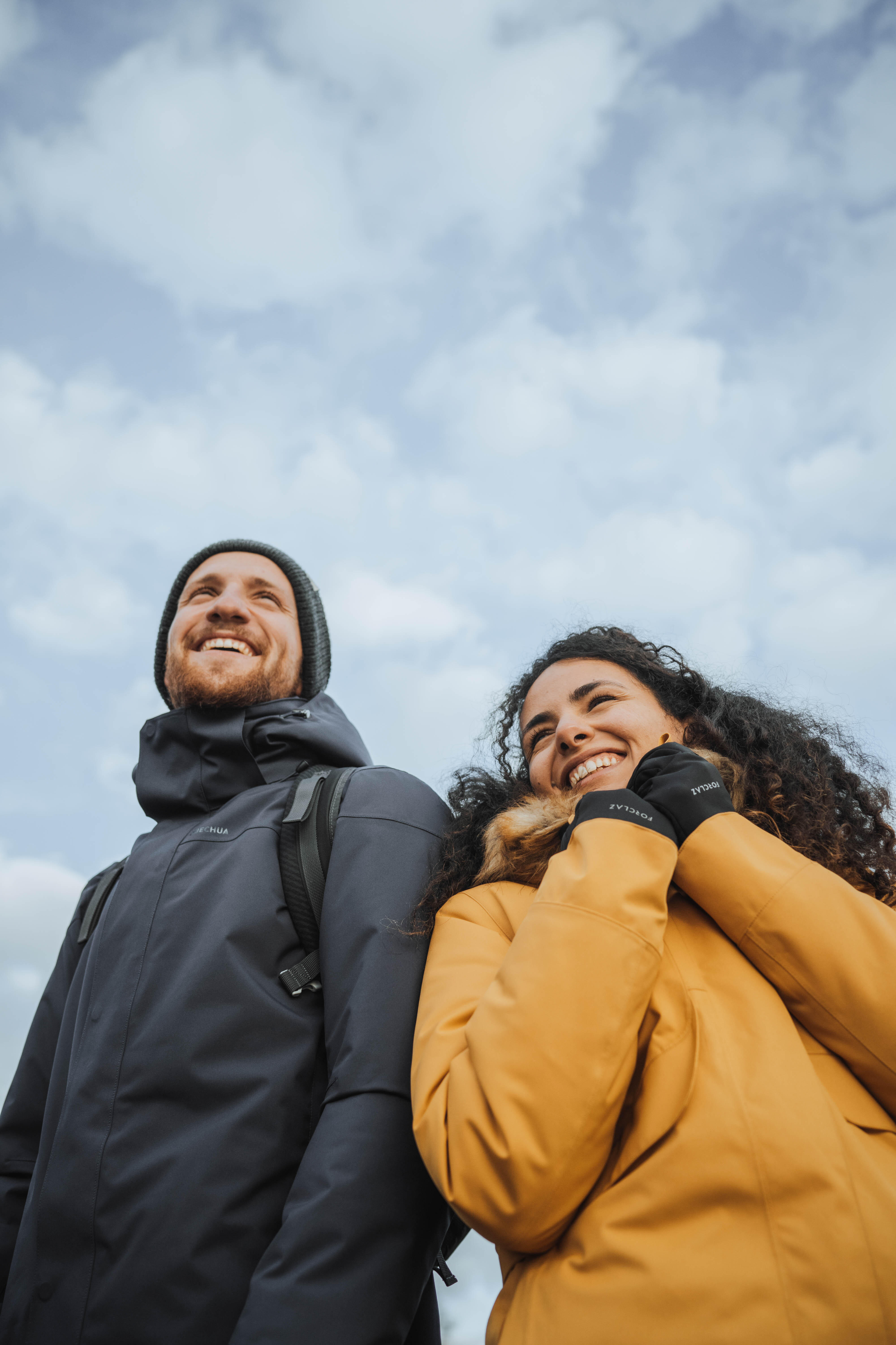 Couple with jackets