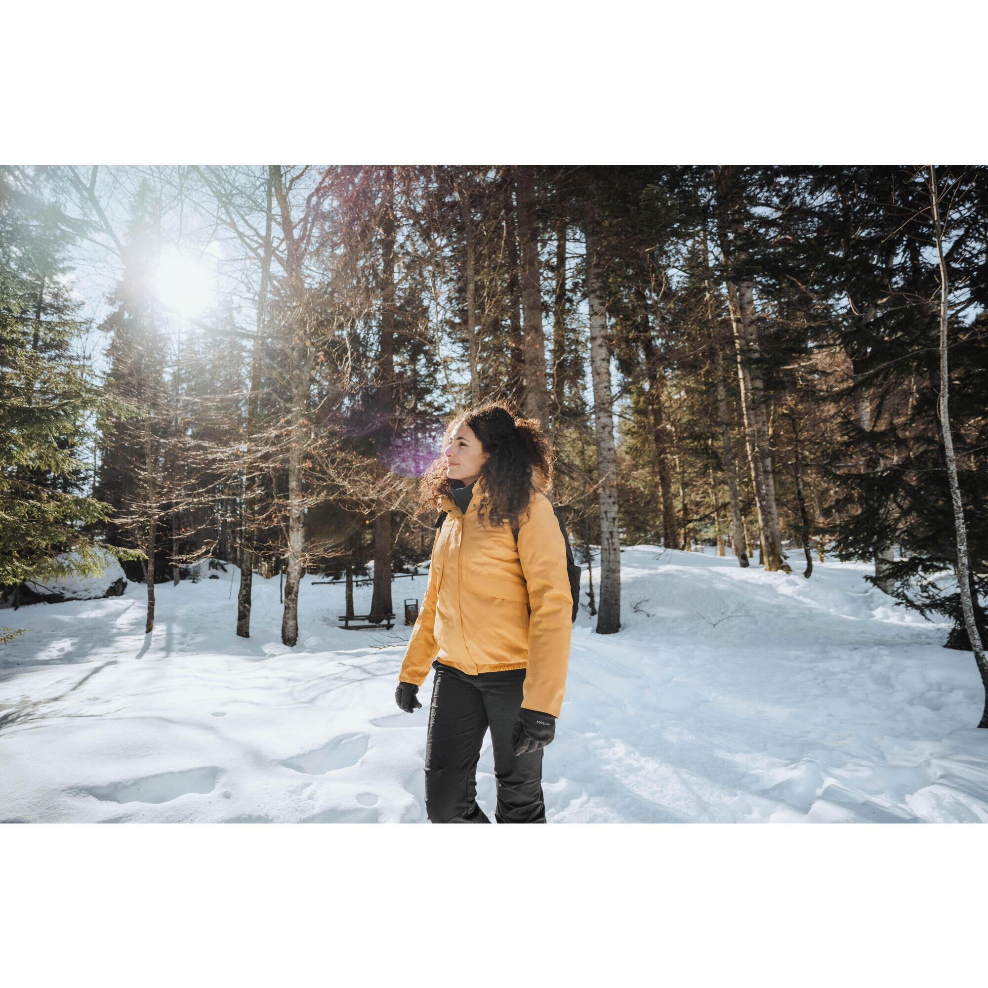 Waterproof winter hiking jacket - SH500 -8°C - women