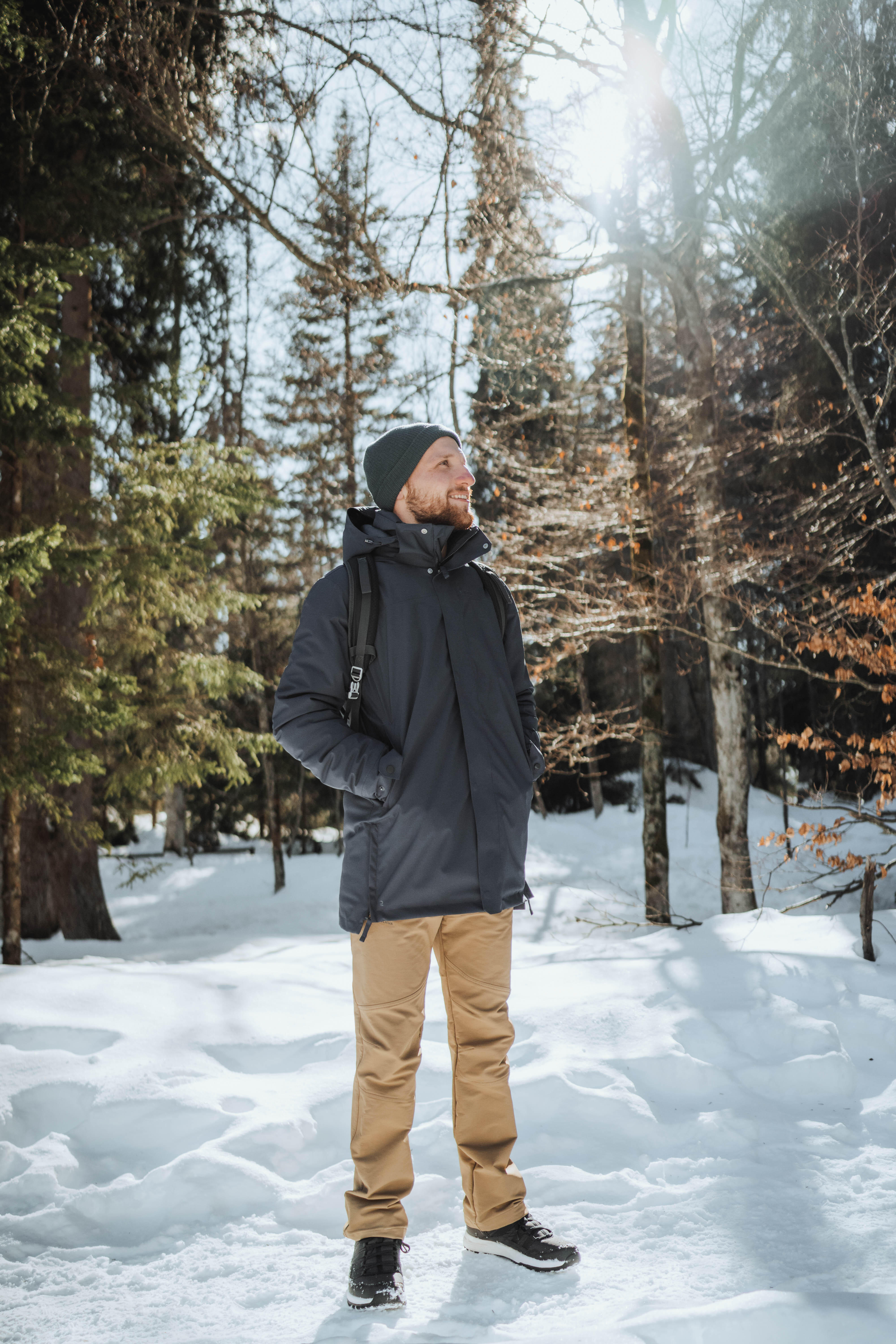 Buy Mens Snow Hiking Jacket Warm 5°C Water Repellant Online