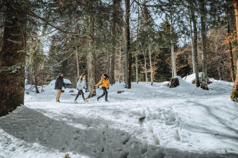 Warme waterdichte damesschoenen voor sneeuwwandelen SH500 mid