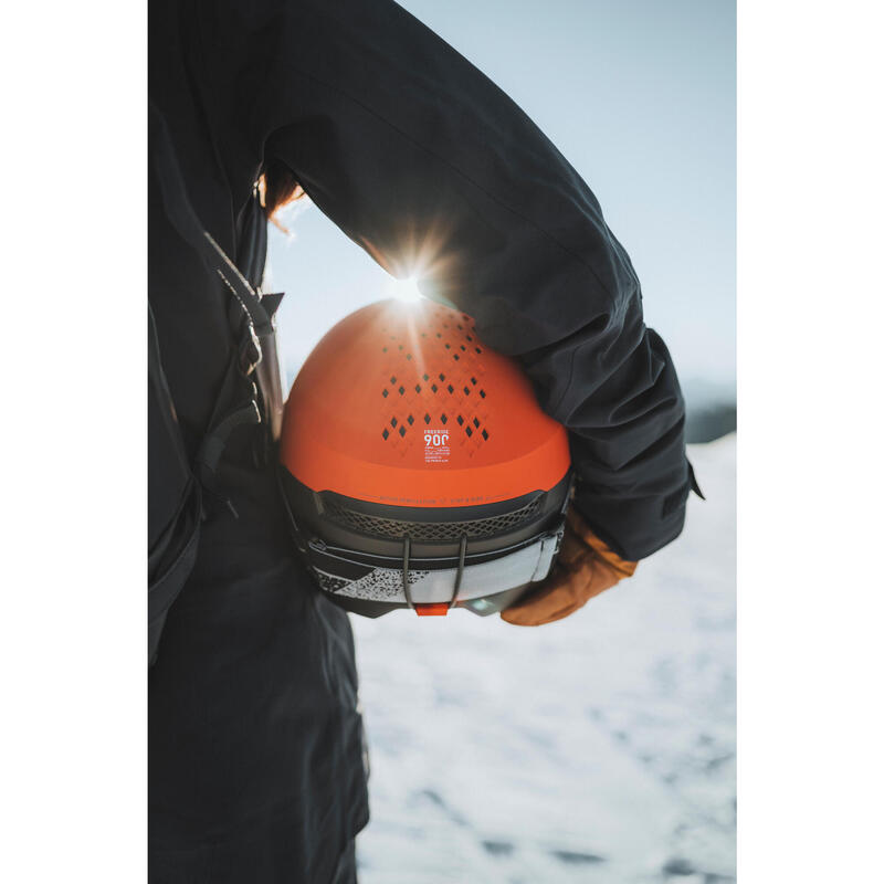 Casco Esquí Freeride y Snowboard Wedze Adulto FR900 Rojo Tecnología Mips