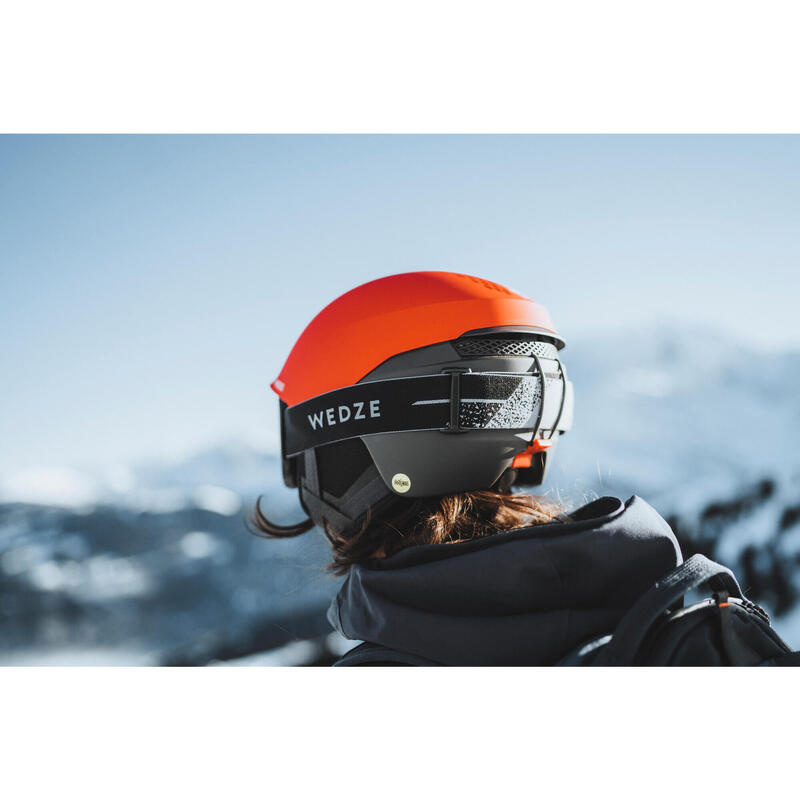 Casco Esquí Freeride y Snowboard Wedze Adulto FR900 Rojo Tecnología Mips