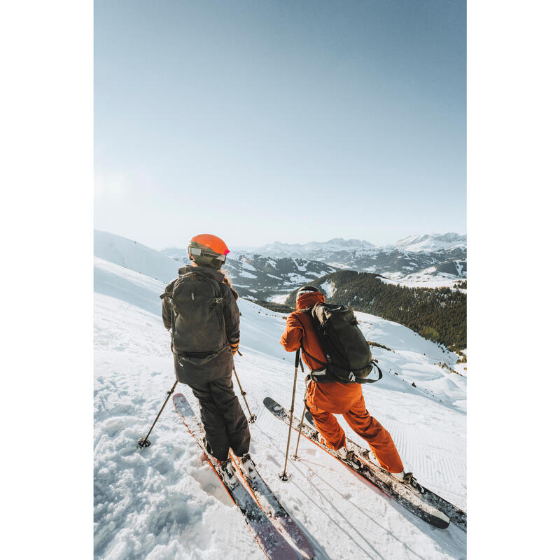 Capacete de ski freeride Adulto - FR 900 Mips preto e branco