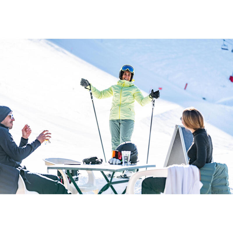 Calças de ski quentes mulher 580 - verde
