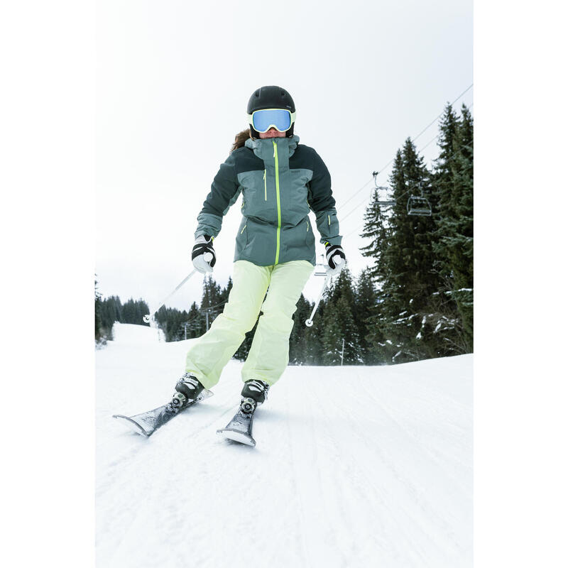 Pantalon de ski chaud femme 580 - jaune pâle