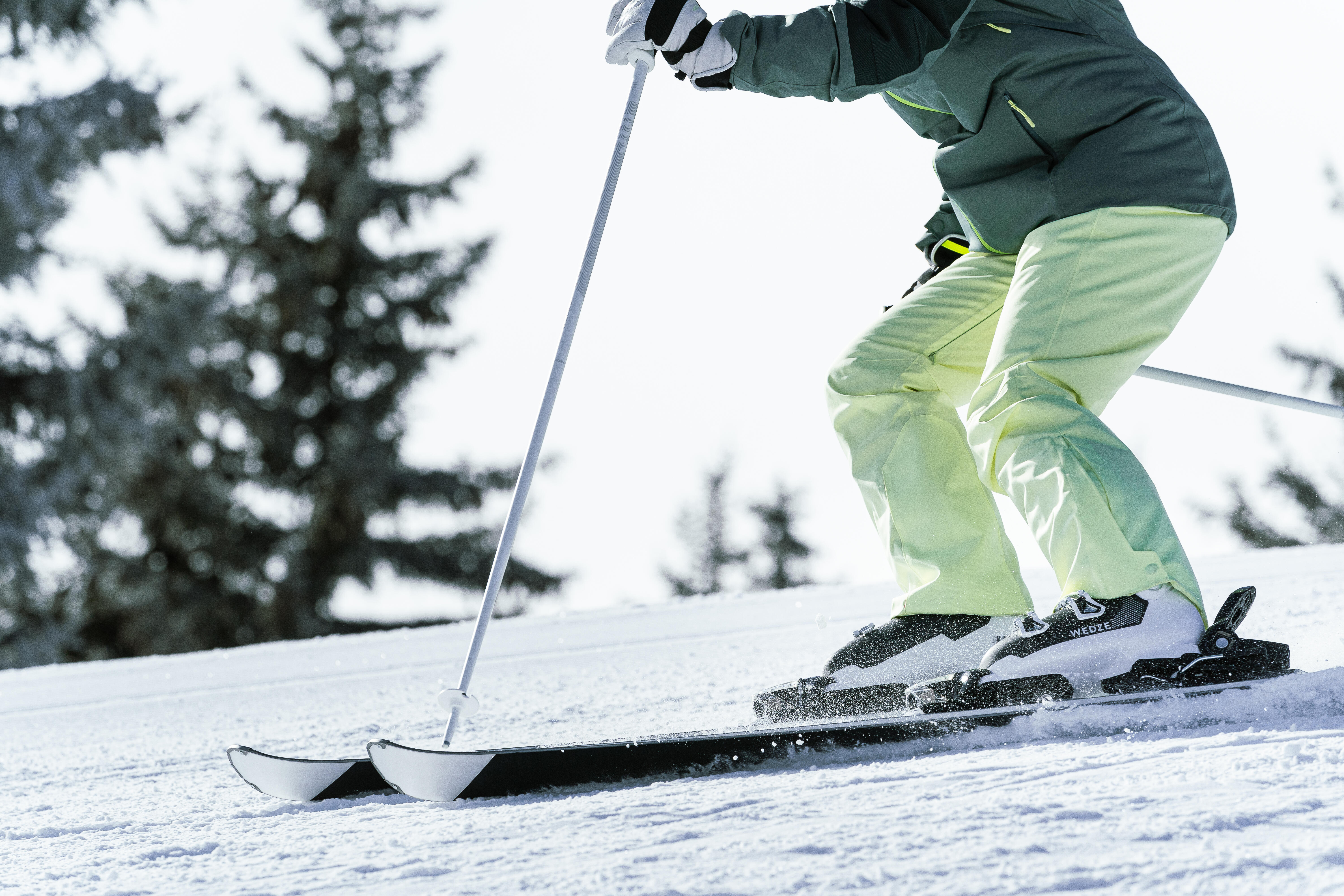 Manteau de ski chaud femme - ski 500 vert - WEDZE