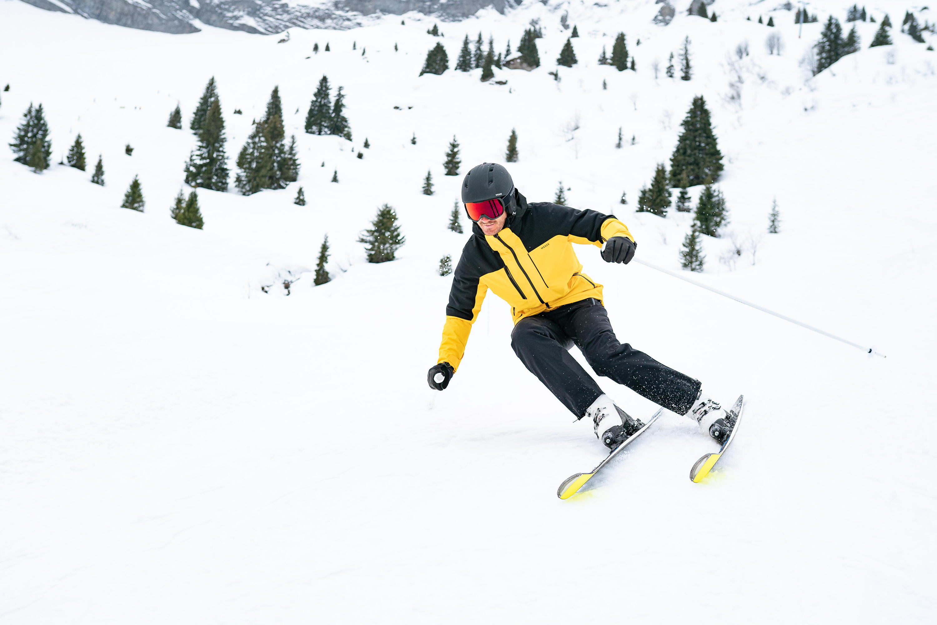 Men’s Ski Jacket 500 sport - Yellow/Black 2/15