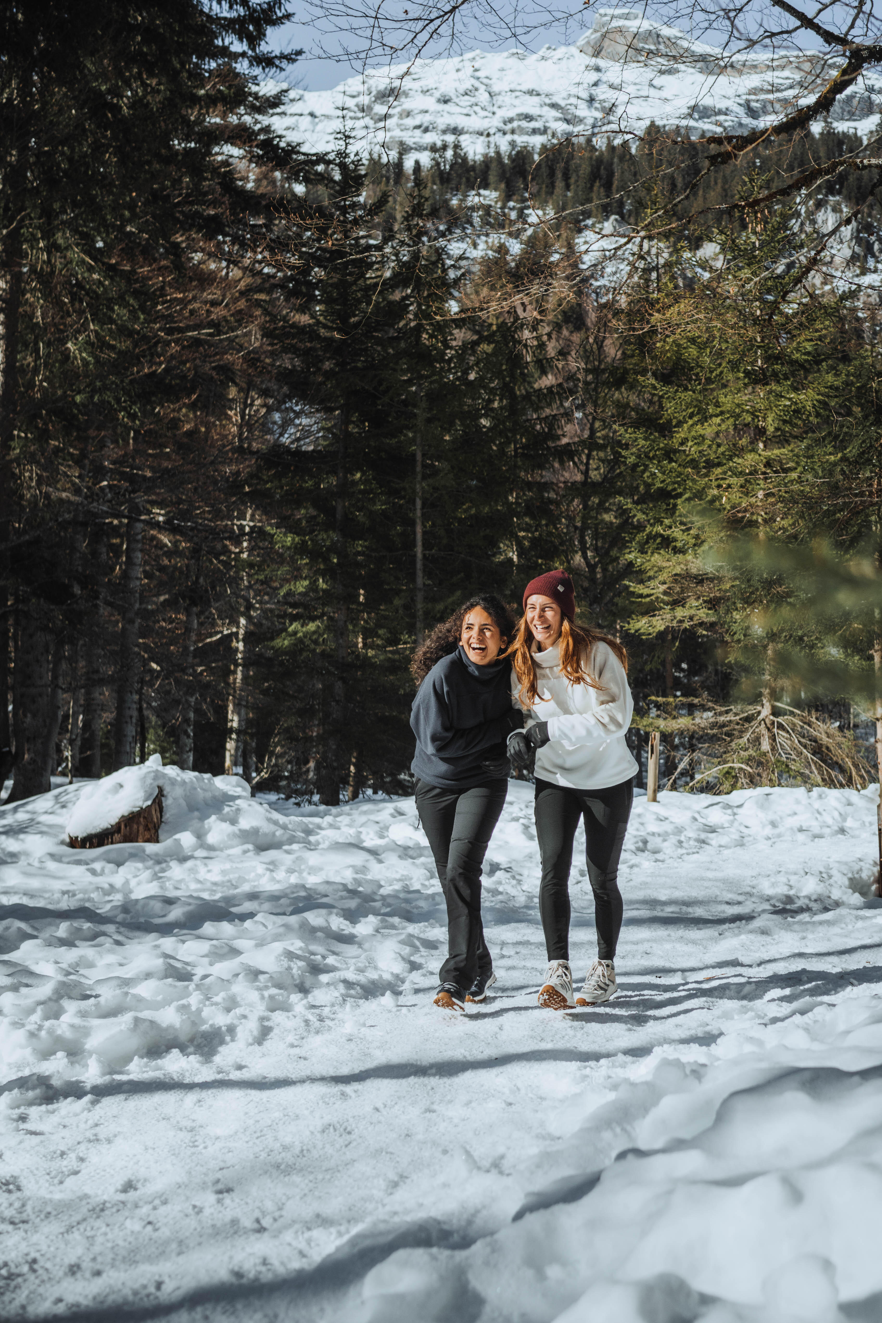 Women’s Warm Pants - SH 500 Black - QUECHUA