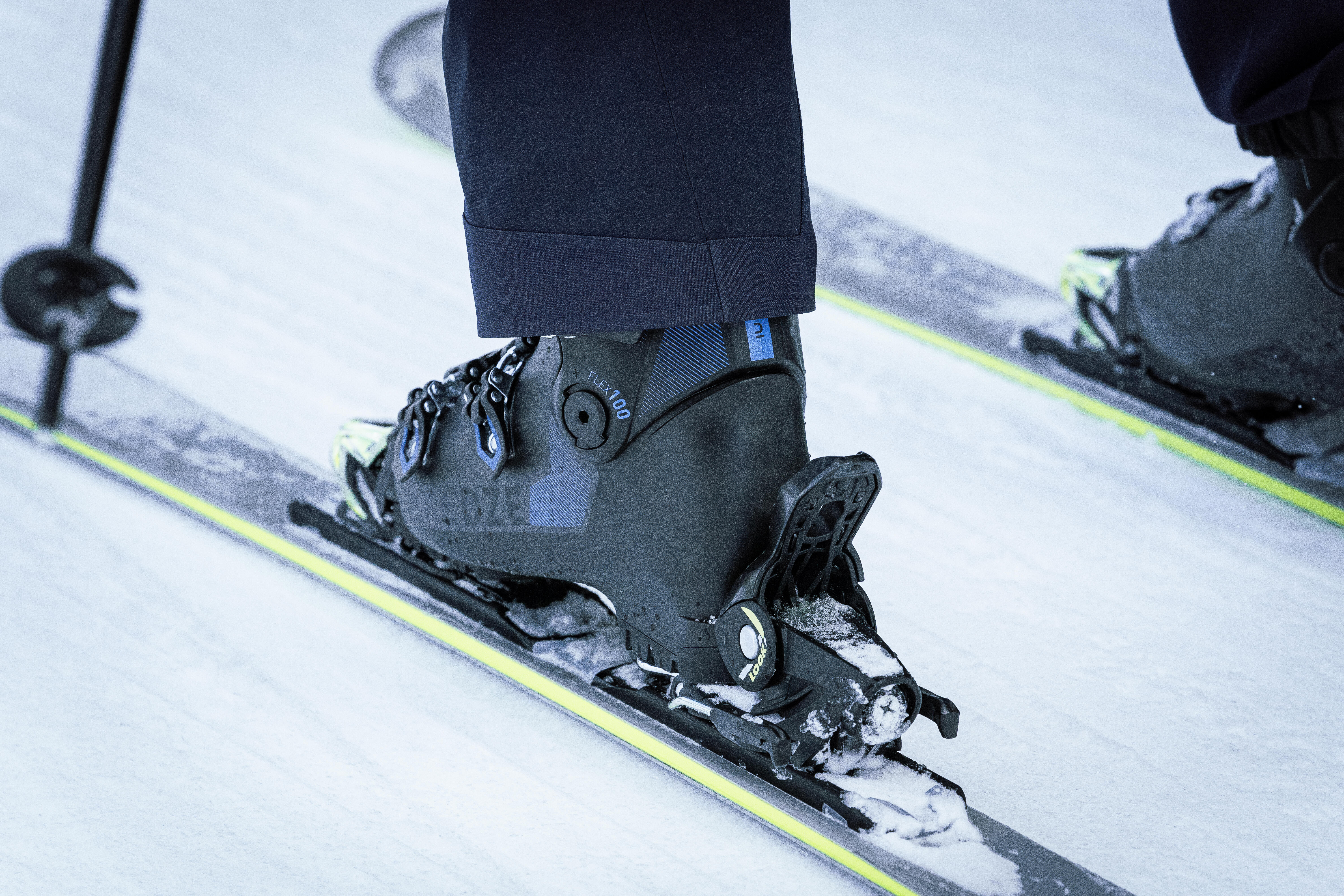Bottes de ski homme - 580 Flex 100 noir - WEDZE