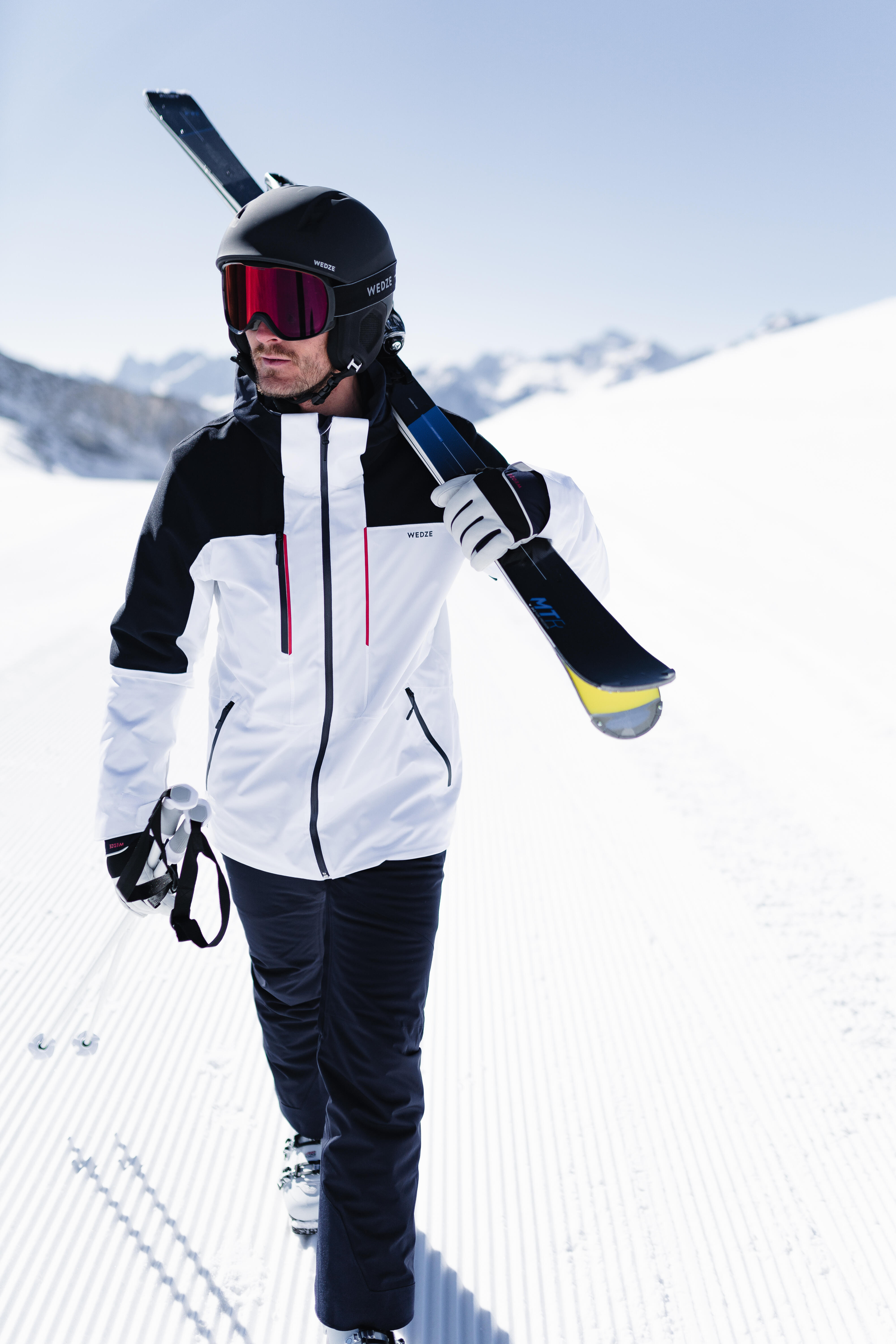 Ski Helmet with MIPS System -PST 900 Black - WEDZE