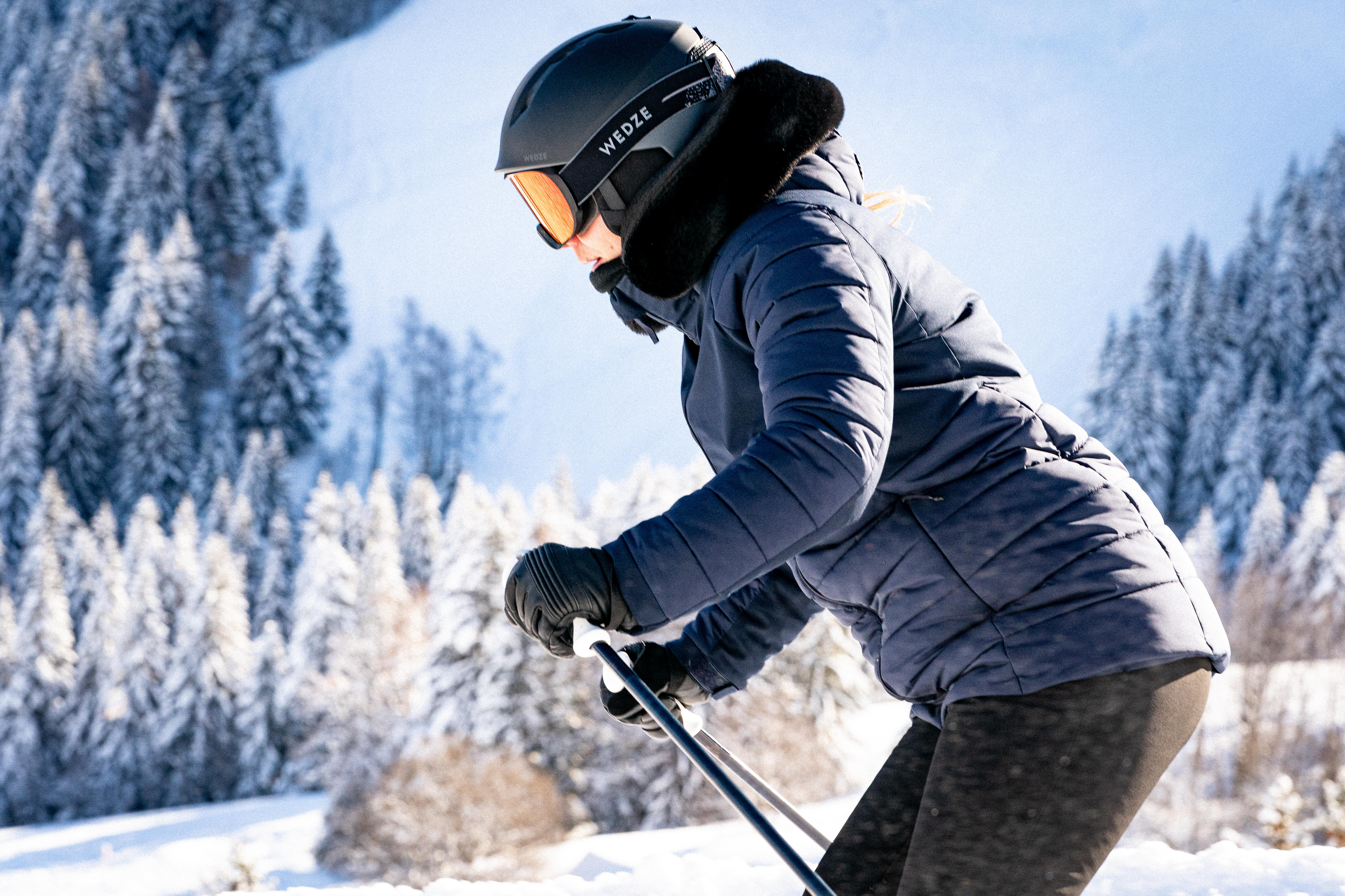 manteau long de ski femme