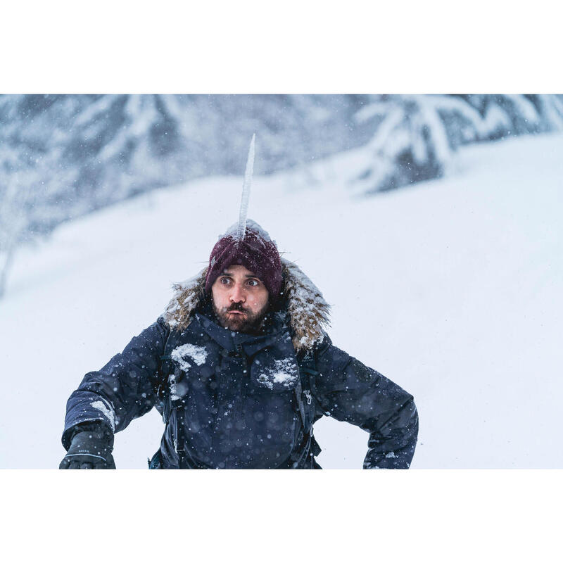 Geacă Parka Iarnă Impermeabilă Drumeție pe zăpadă SH900 -20°C Albastru Bărbați